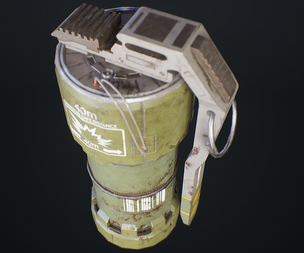 ArtStation - Sci-Fi Grenade | Game Assets