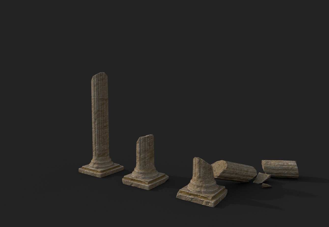 ArtStation - Broken Columns Set | Resources