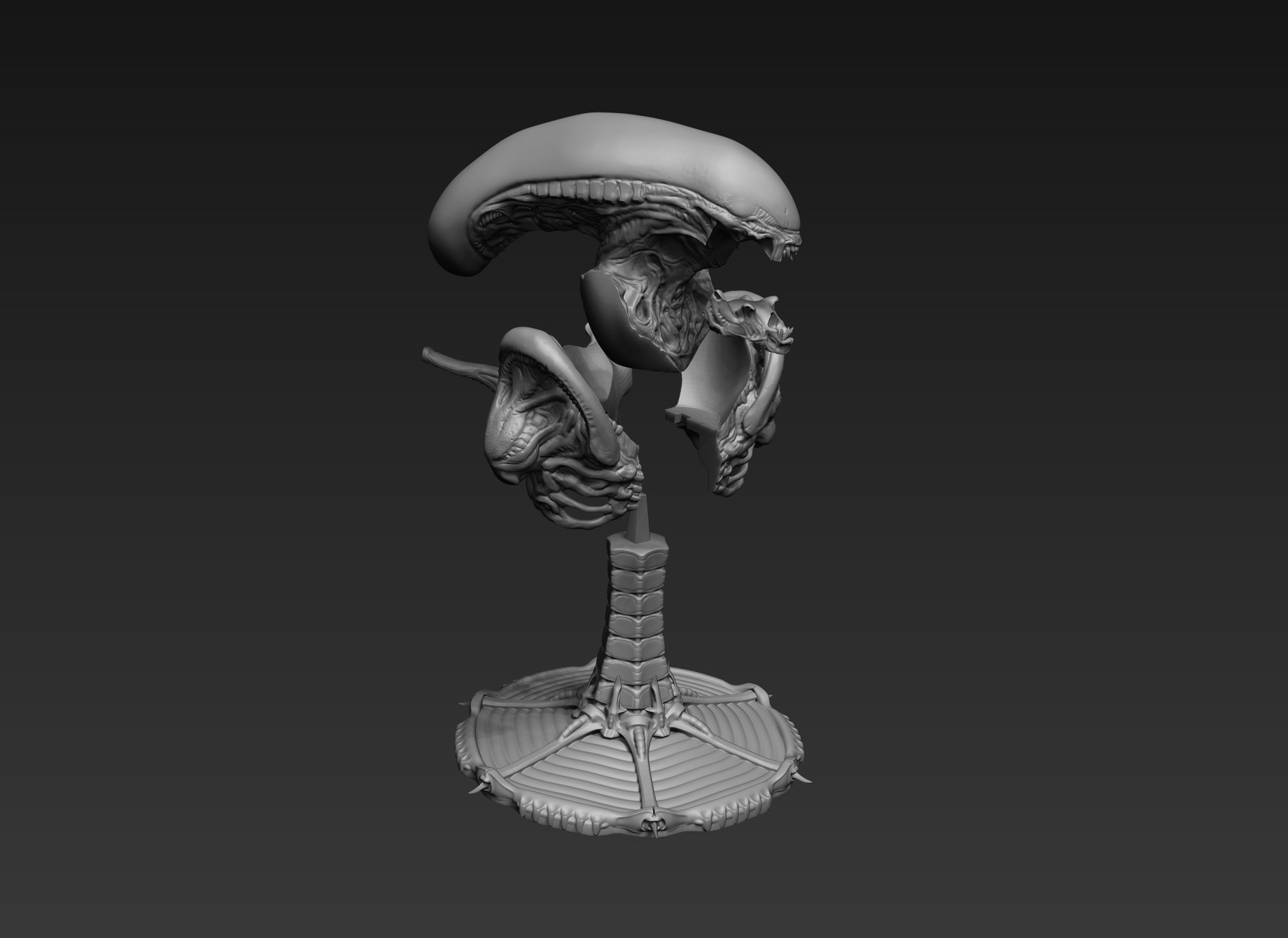 Artstation Alien Bust Statue Resources