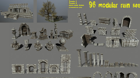 old ruin set
