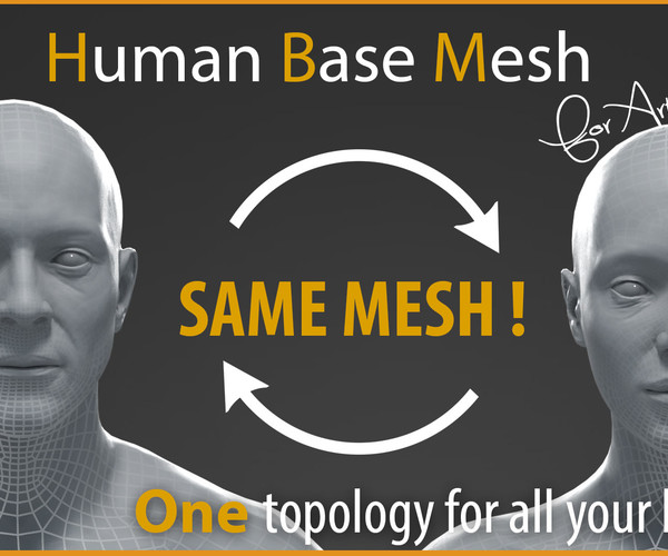 ArtStation - Human Base Mesh For Artists ! | Resources