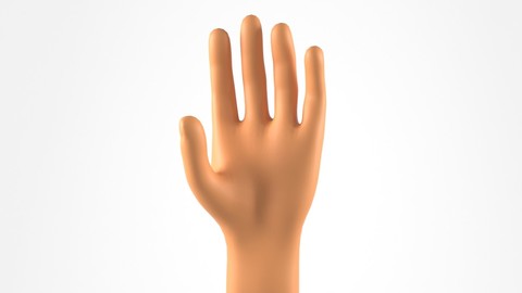 A Realistic 3D Model of a Man Hand