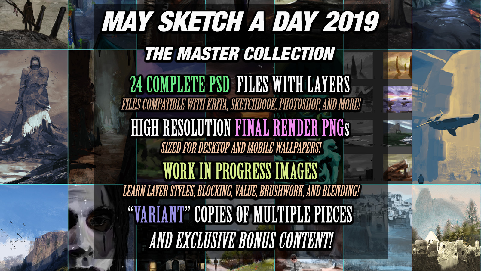 May Sketch A Day 2019 Psd Pack