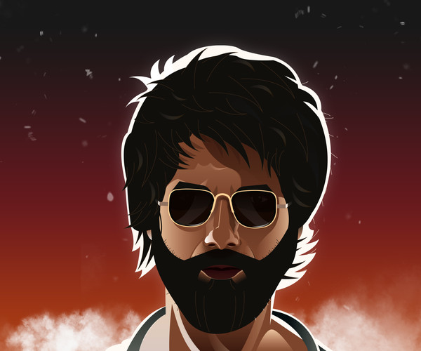 Artstation - Kabir Singh - Movie Poster Illustration. 