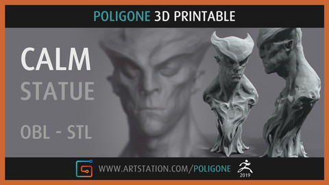 CALM Statue - 3D Printable