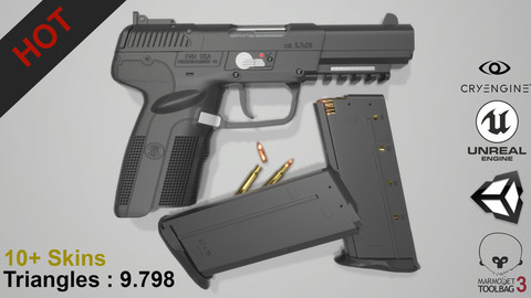 FN Five Seven (Game Ready - Gun)