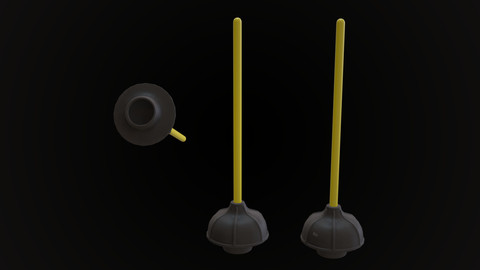 Slightly Used Toilet Plunger