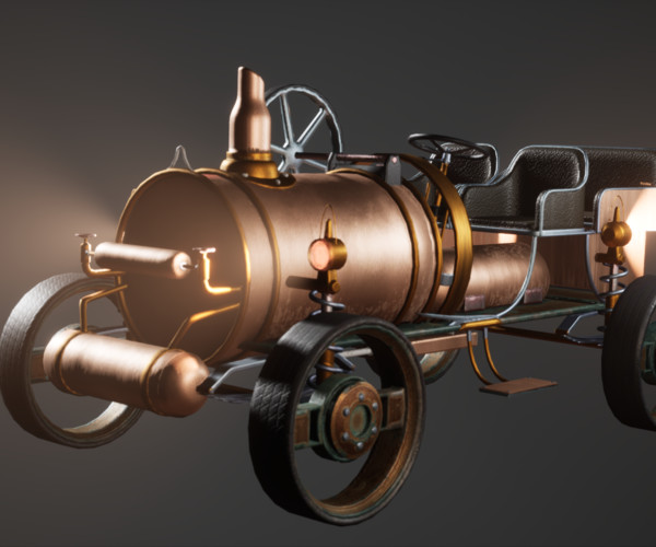 ArtStation - SteamPunk Old Vehicle / Car