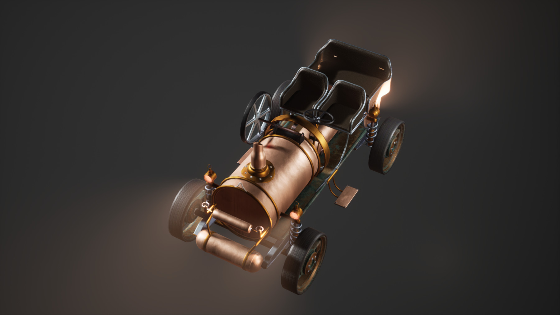 ArtStation - SteamPunk Old Vehicle / Car