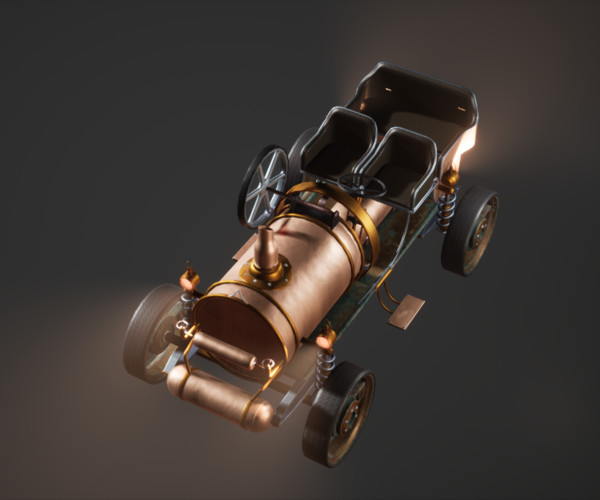 ArtStation - SteamPunk Old Vehicle / Car