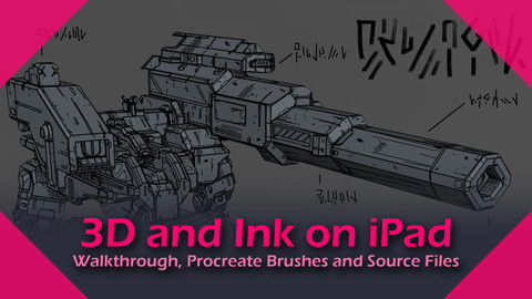 mdk - 3D and Ink on iPad - Walkthrough, Procreate Brushes and Source Files