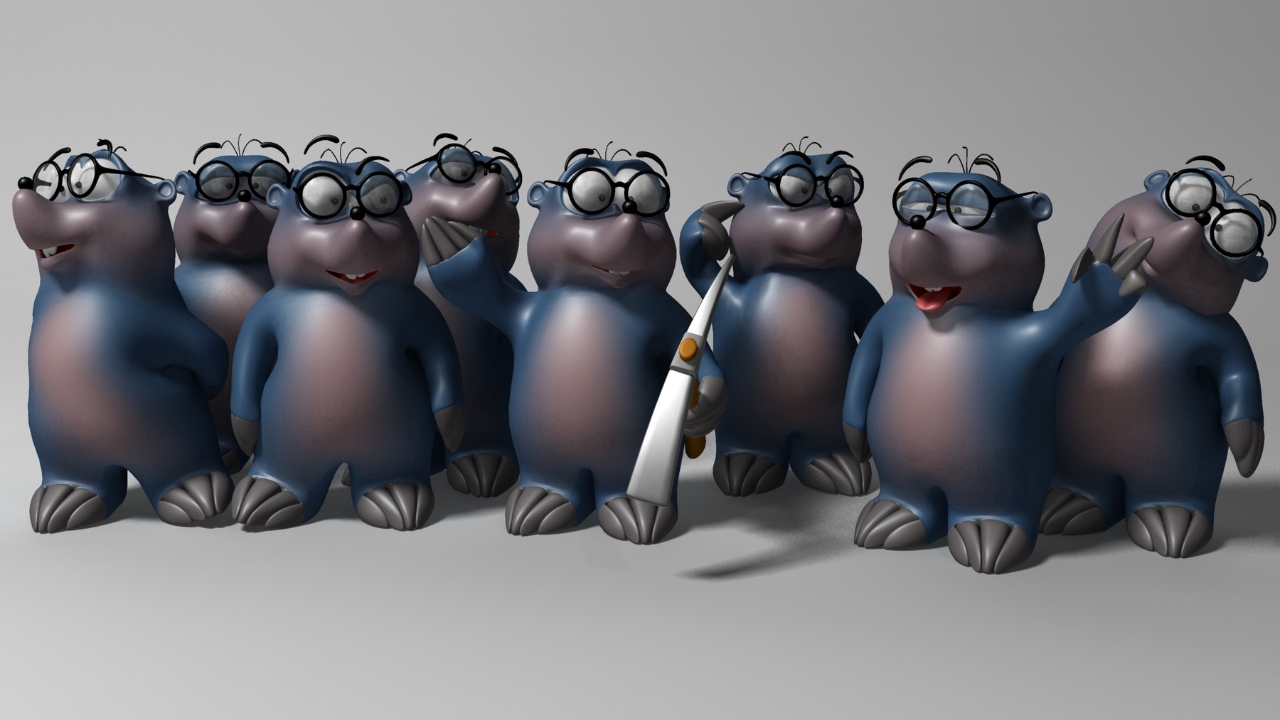 Images Of Cartoon Character Cartoon Mole With Glasses