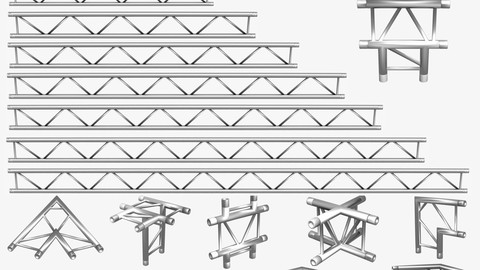 Beam Trusses Collection - 24 PCS Modular