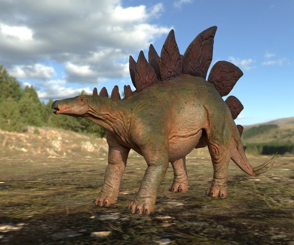 ArtStation - Stegosaurus for your Games or Animations Blender 3D Model ...