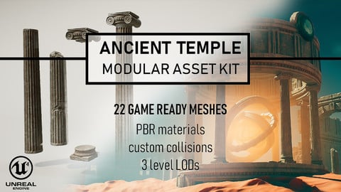 [UE4] Ancient Temple Modular Asset Kit