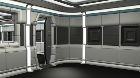 Retro-themed Laboratory Room Components