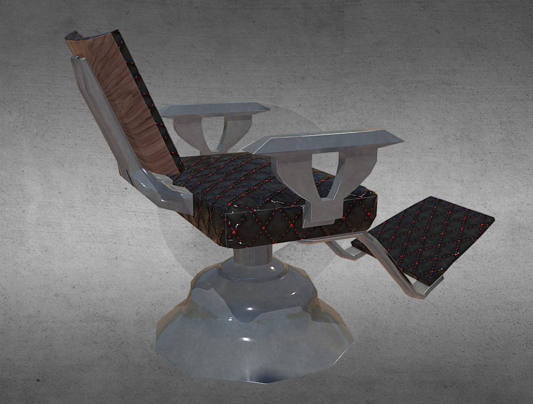 ArtStation Vintage Barber Chair Resources