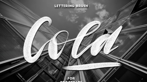 Lettering brush Procreate Brush