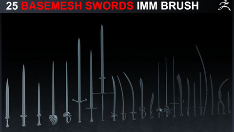 25 IMM Basemesh Swords + OBJs