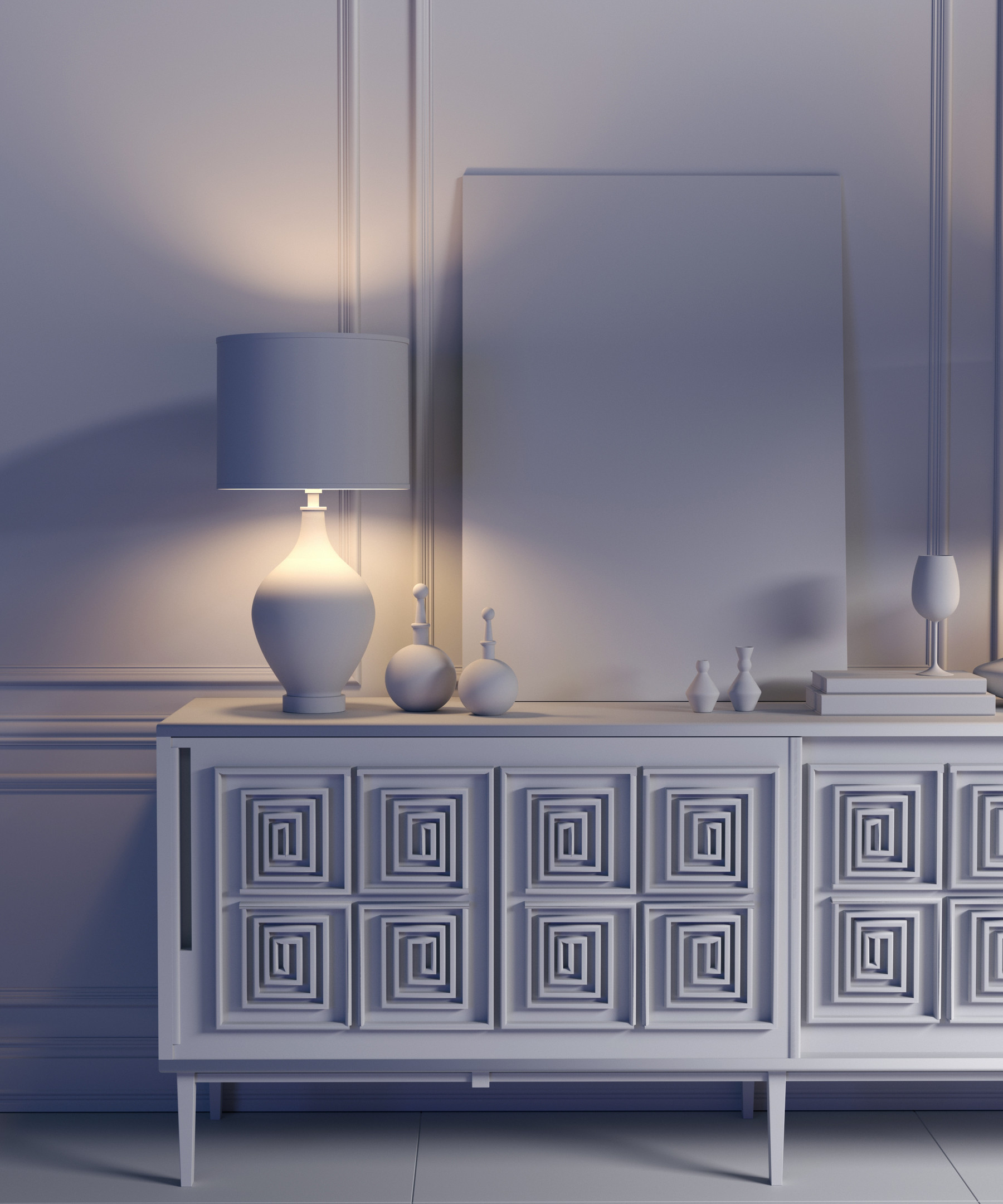 ArtStation 3D cupboard model Resources