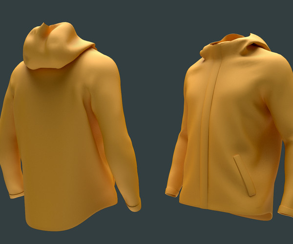 ArtStation Mens Clothing Jacket Hoodie 3D model Resources