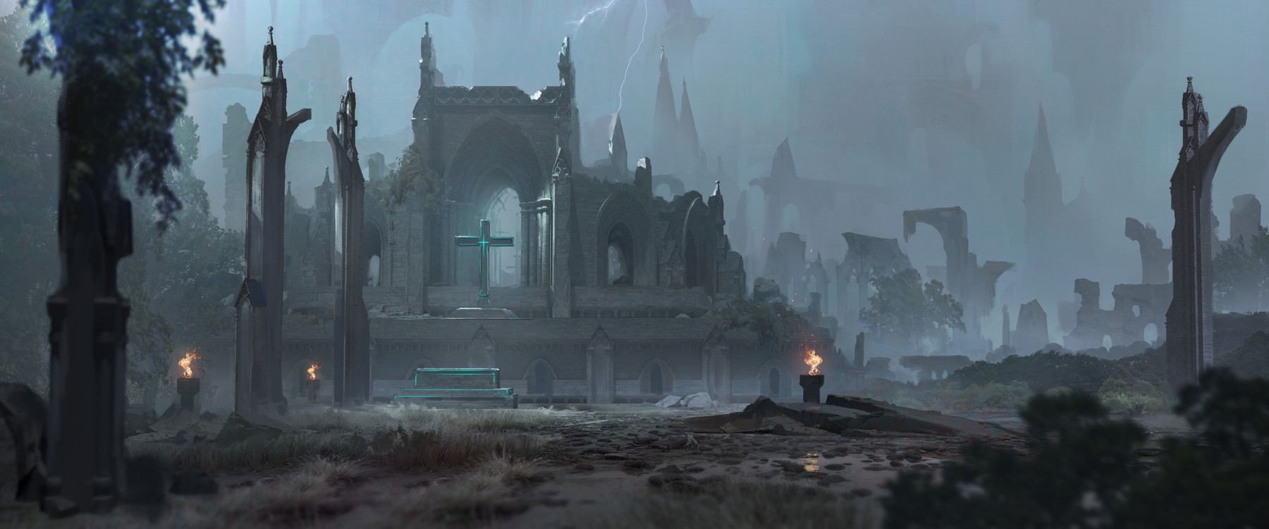 ArtStation - Concept Illustration - Redesign of a Castlevania Stage ...