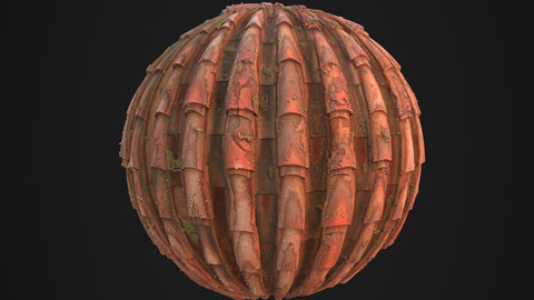 Italian roof tiles - Substance Designer material