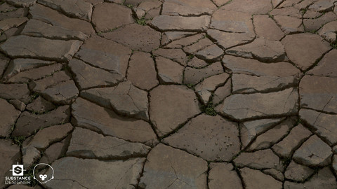 Broken Ground Material | Substance Designer Graph