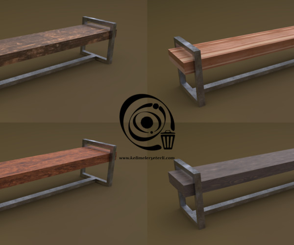 ArtStation Bench 20 4in1 4 Texture 1 Model Resources   File 