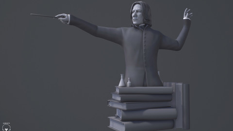 Severus Snape (Harry Potter tribute) statue for 3d print