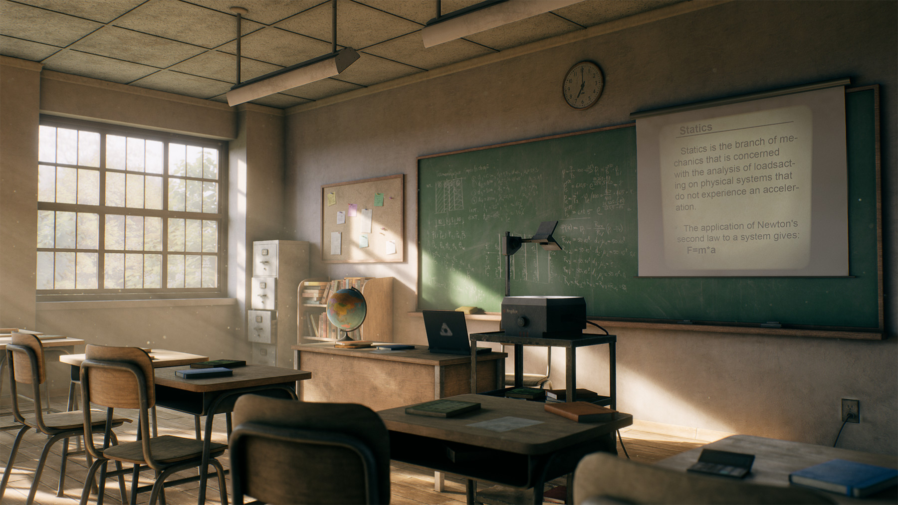 ArtStation Old Classroom UE4 Game Assets