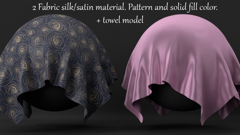 Procedural Silk, satin cotton material for Blender 3D.