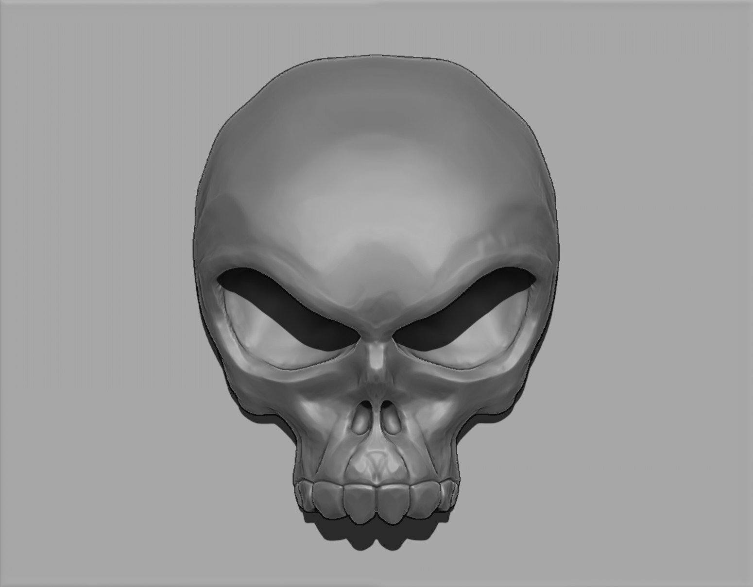 shapes to make a skull in zbrush