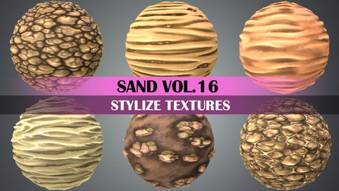 Stylized Sand Vol.16 - Hand Painted Texture Pack