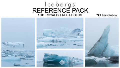 Reference Pack - Icebergs - 150+ Royalty Free Photos