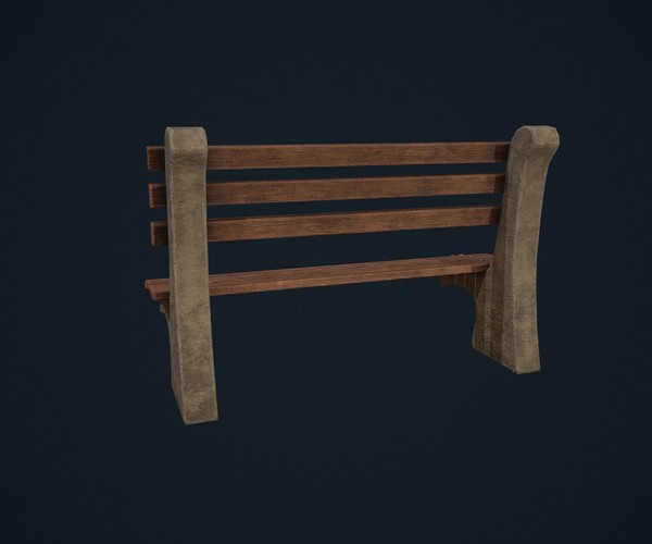 ArtStation Park Bench Game Assets