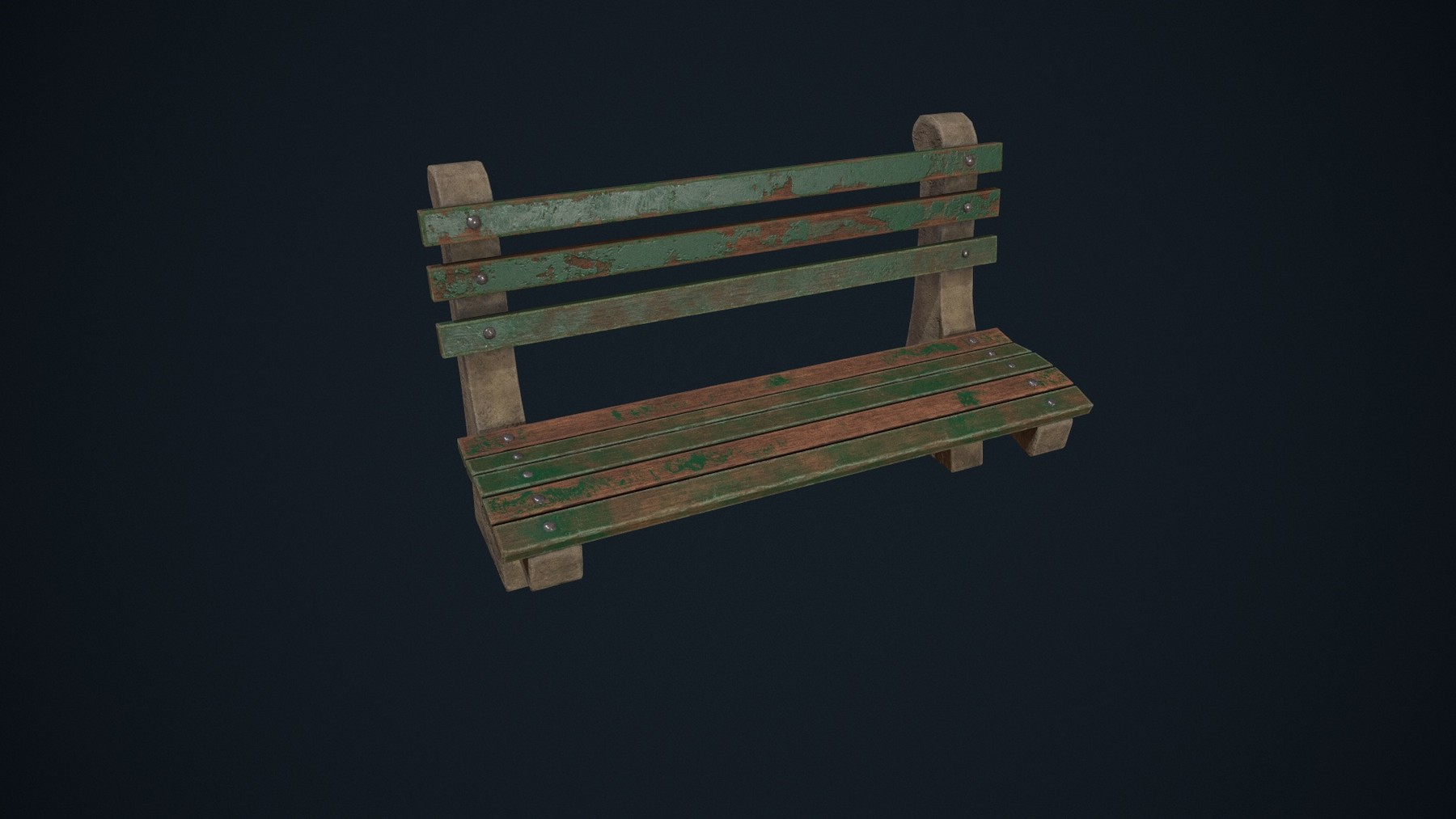 ArtStation Park Bench Game Assets