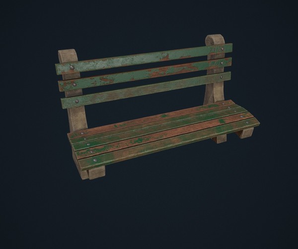 ArtStation Park Bench Game Assets