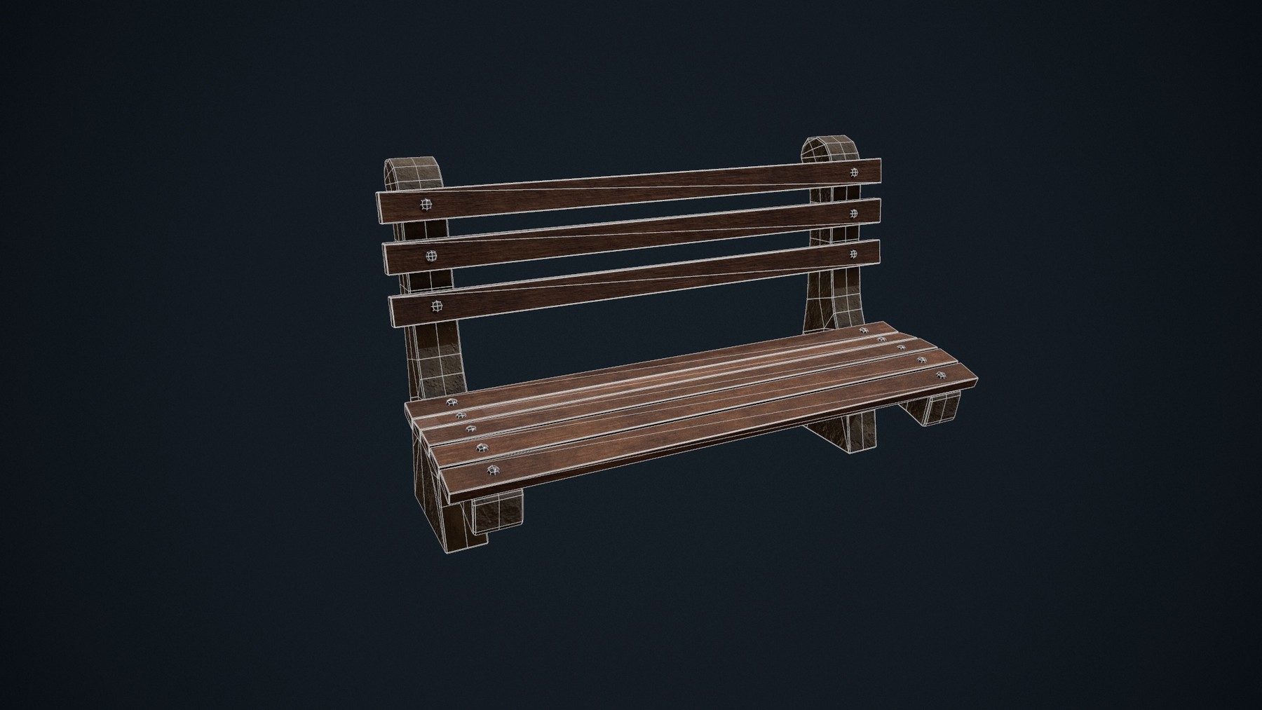 ArtStation Park Bench Game Assets
