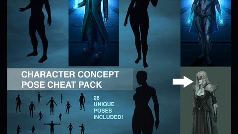 Character Concept Art Pose Cheat Pack