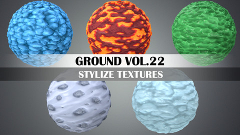 Stylized Ground Vol.22 - Hand Painted Texture Pack