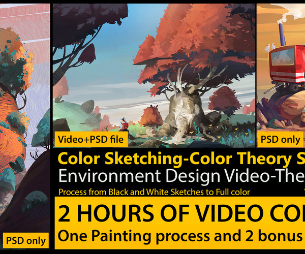 ArtStation - Color Sketching Tutorial-Simple Color | Tutorials