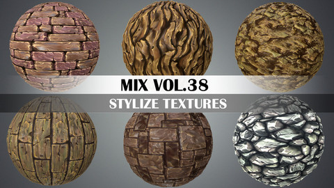 Stylized Mix Vol.38 - Hand Painted Textures