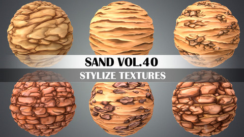 Stylized Sand Vol.40 - Hand Painted Texture Pack