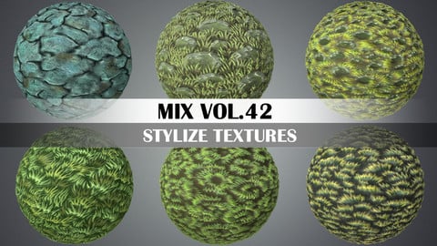 Stylized Grass Vol.42 - Hand Painted Texture Pack