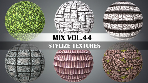 Stylized Mix Vol.44 - Hand Painted Texture Pack