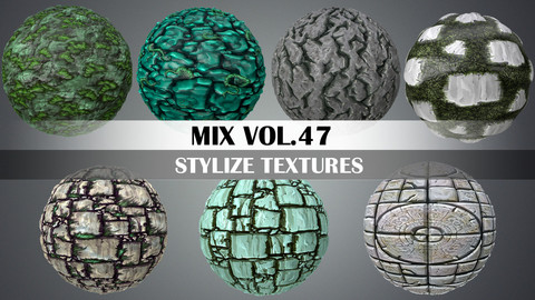 Stylized Mix Vol.47 - Hand Painted Texture Pack