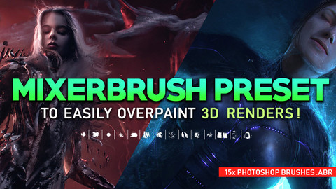 15 Mixerbrush brushes for Photoshop