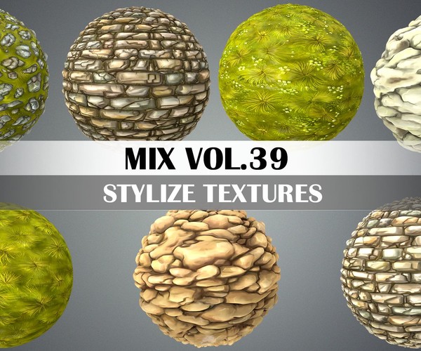 ArtStation - Stylized Texture Pack - VOL 4 | Game Assets