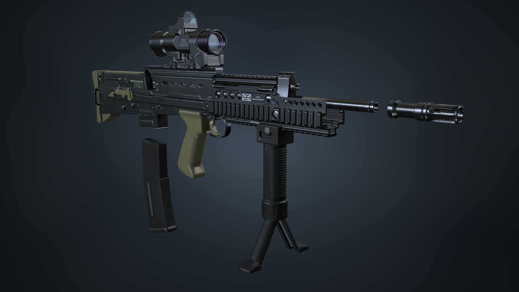 ArtStation - SA80 a2 Rifle | Game Assets